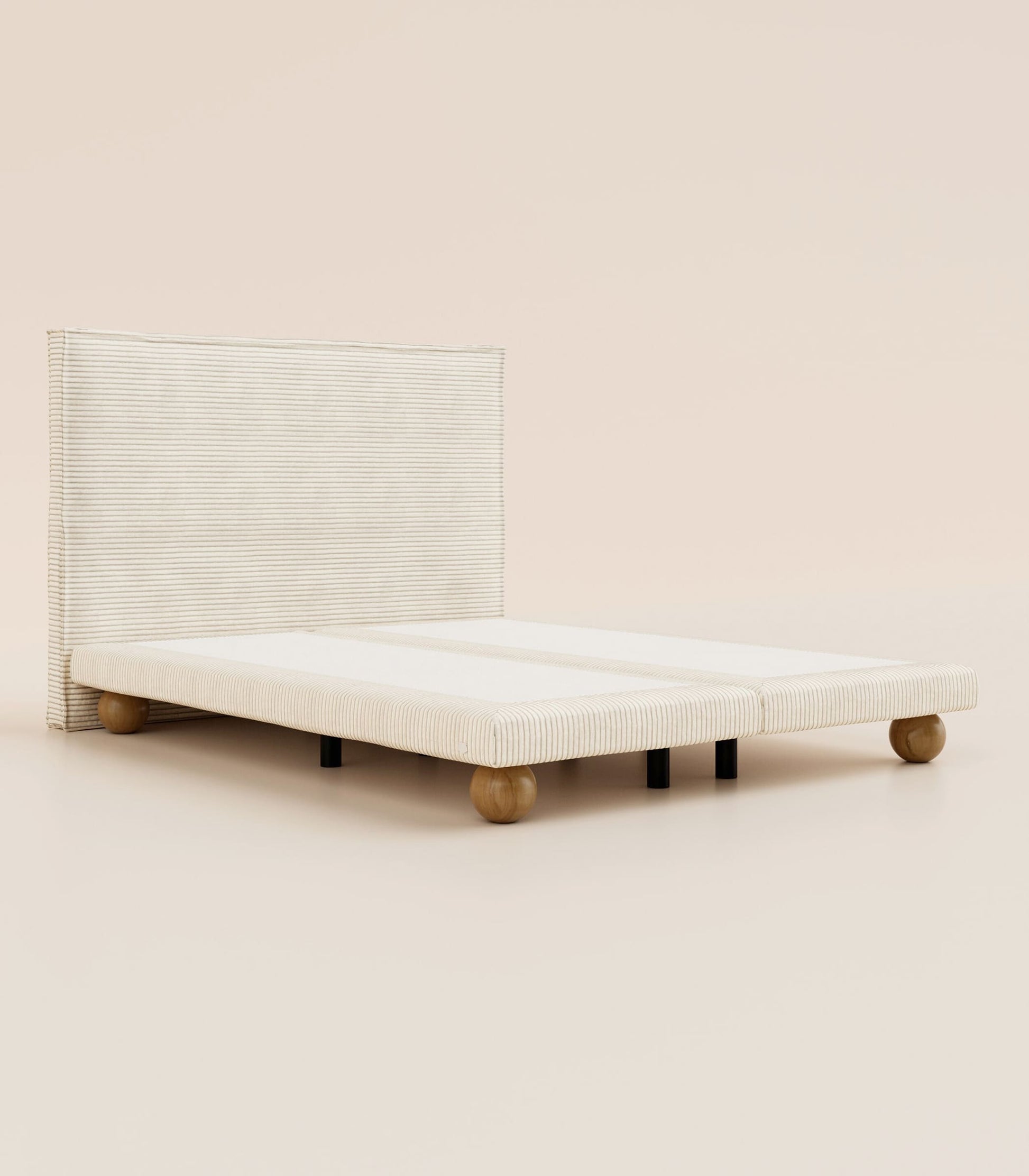 Lit boxspring Velours Sahara-Lit Céleste - Ronde