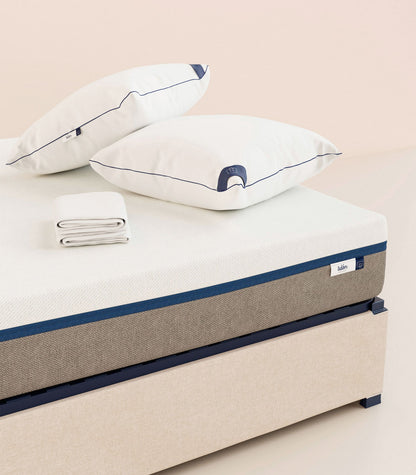 Pack lit 2 places Tediber-Sommier coffre-Beige