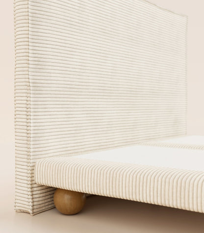 Lit boxspring Velours Sahara-Lit Céleste - Ronde