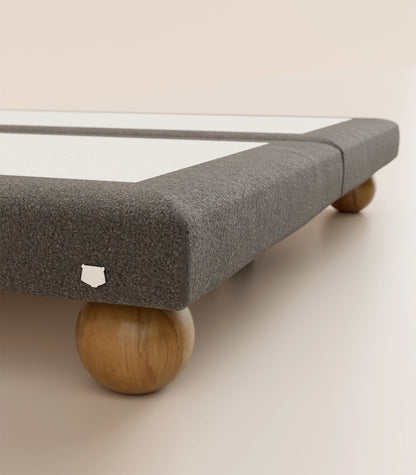Sommier boxspring Bouclette Ardoise-Sommier Céleste - Ronde