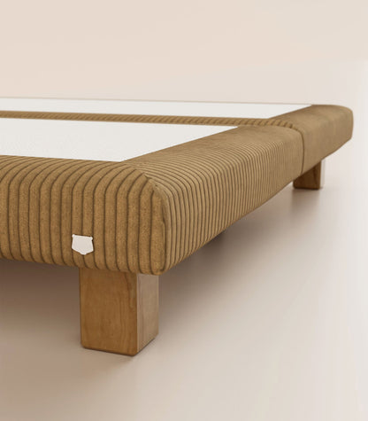 Sommier Grand Ours Velours Havane-Sommier Céleste - Carrée