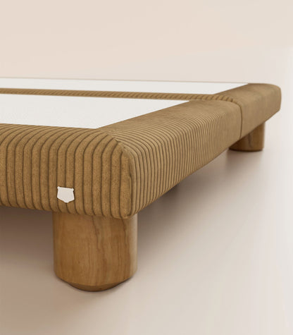 Sommier Grand Ours Velours Havane-Sommier Céleste - Cylindrique