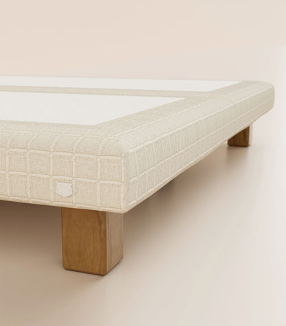 Sommier Grand Ours Tissu Iconique-Sommier Céleste - Carrée