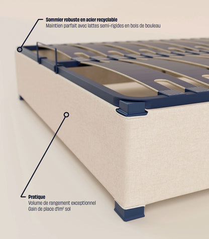 Sommier coffre Sommier coffre - Beige