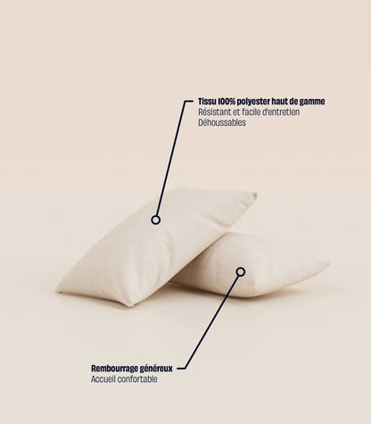 Lot de 2 coussins Lot de 2 coussins - Ecru