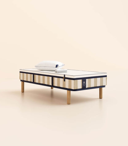Pack lit 1 place Hybride Plus Matelas Hybride-Hybride Air+-Sommier à lattes-Standard