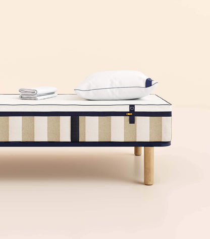 Pack lit 1 place Hybride Plus Matelas Hybride-Hybride Air+-Sommier à lattes-Standard