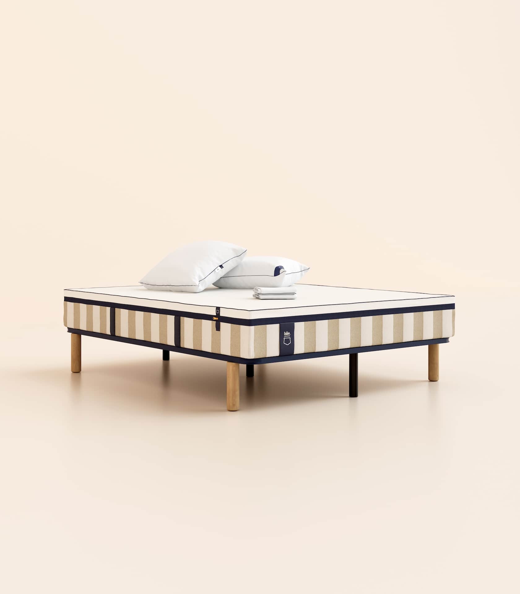 Pack lit 2 places Hybride Plus Matelas Hybride-Hybride Air+-Sommier à lattes-Standard
