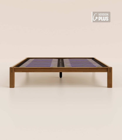 Sommier en bois Bois foncé-Plus