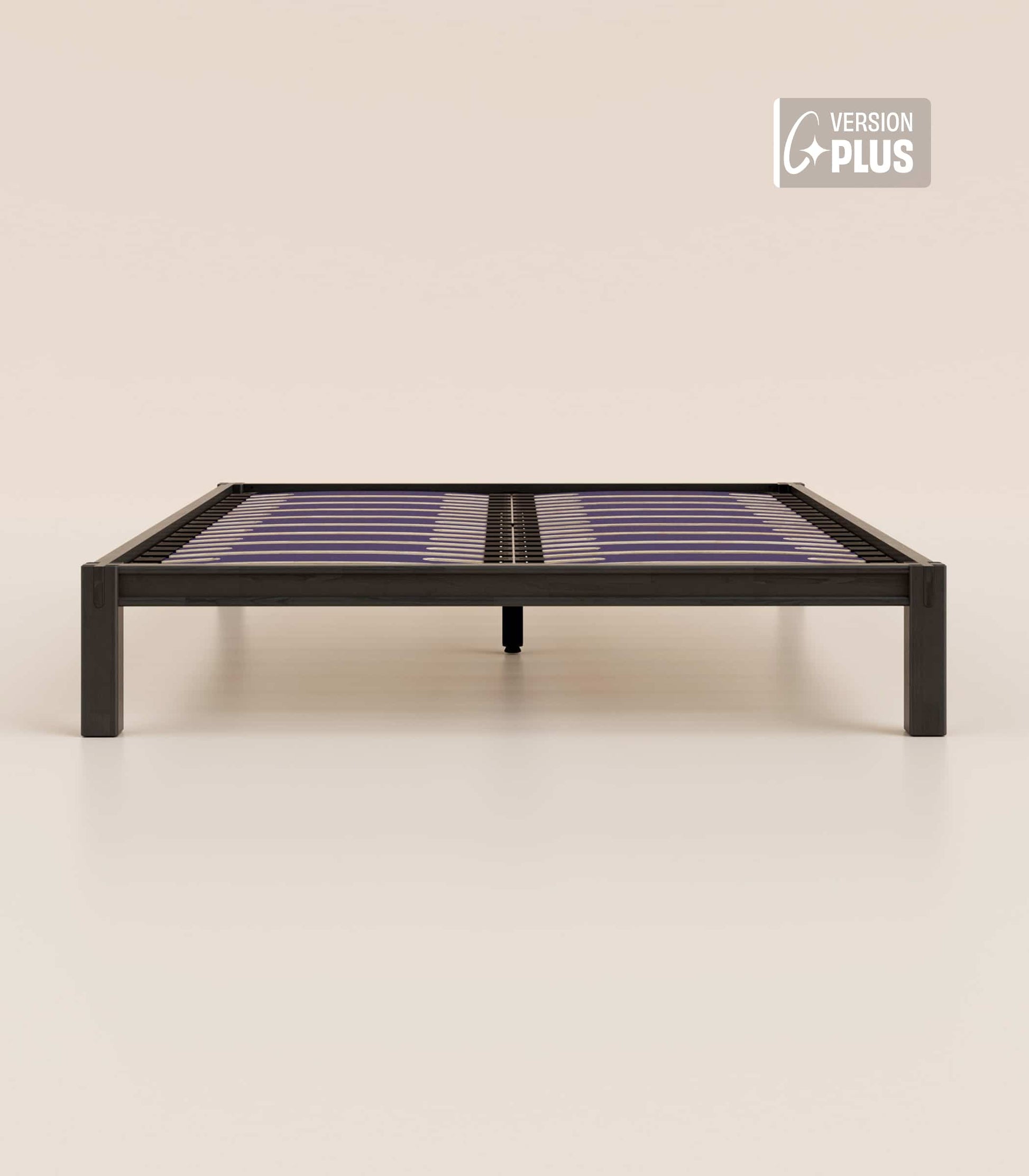 Sommier en bois Bois noir-Plus