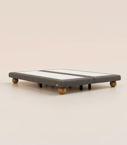 Sommier boxspring Bouclette Ardoise-Sommier Céleste - Ronde