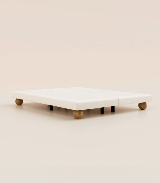 Sommier boxspring - Bouclette Ivoire