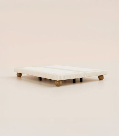 Sommier boxspring Velours Sahara-Sommier Céleste - Ronde
