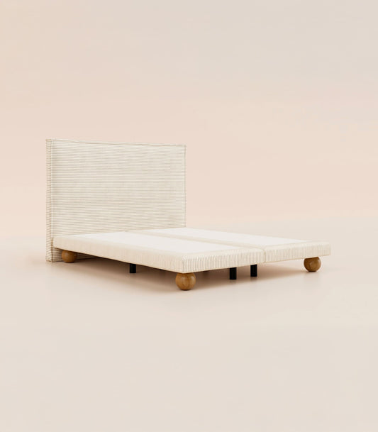 Lit boxspring - Velours Sahara