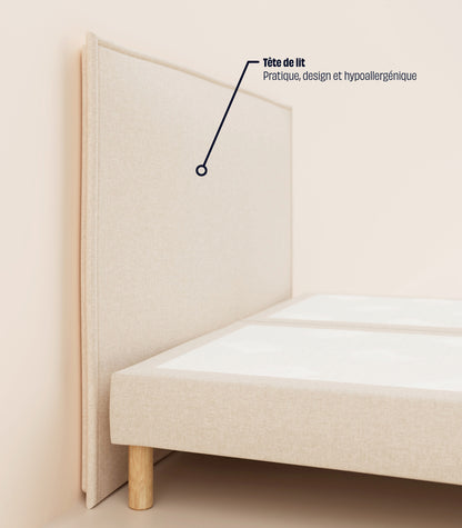 Tête de lit tapissière Tête de lit tapissière - Beige